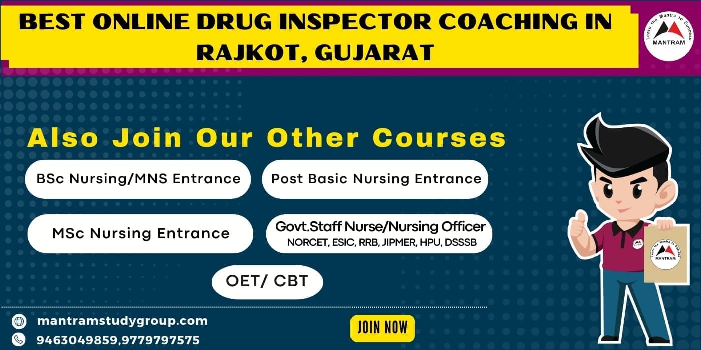 Best Online DRUG INSPECTOR Coaching in Rajkot, Gujarat 16 Best Online DRUG INSPECTOR Coaching in Rajkot, Gujarat