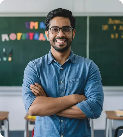 indian male teacher