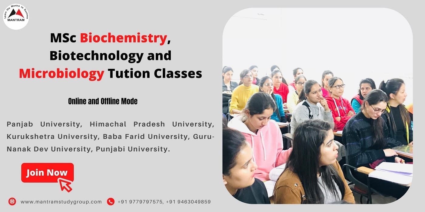 Offline and Online MSc Biochemistry Tuition Classes