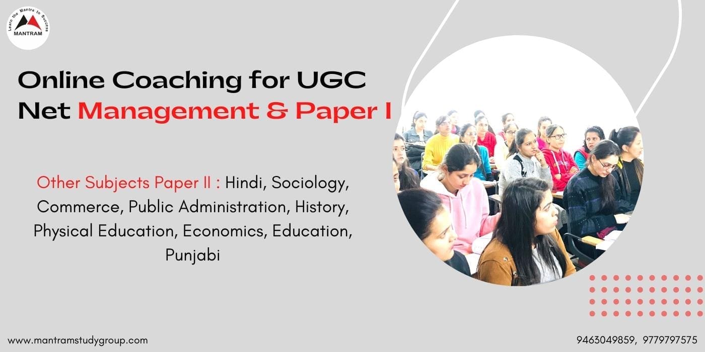 Online Coaching for UGC NET Management